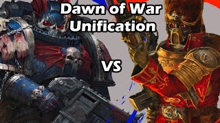 Dawn of War Unification 1 vs 1 Nightlords MrLandshark vs Vostroyan Firstborn Franz [upl. by Aciemaj72]