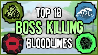 Top 10 BEST Bloodlines For PVE in Shinobi Life 2  Shindo Life Bloodline Tier List [upl. by Nylirehc231]