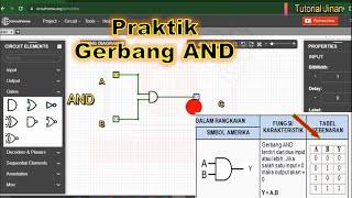 Pratikum Gerbang Logika AND circuitverseorg [upl. by Liris925]