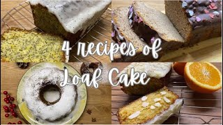 4 Recipes Of Loaf Cake  Bread Cakes  Super Easy Recipes  Recepti za Kuglof [upl. by Nesyla]