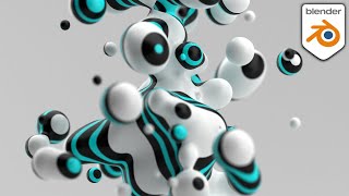 Meta Ball Based Abstract Animation in Blender 3D Tutorial [upl. by Airalav]