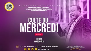 Direct  CULTE DU MERCREDI 10 JUILLET 2024 Avec Ev claude kabundi walesa [upl. by Emirac]