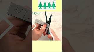 【クリスマス 切り紙】簡単 ツリー🎄How to make tree나무Christmas树もみの木折り方おりがみorigami紙종이접기作り方剪纸圣诞树切り絵shorts [upl. by Tteraj472]