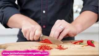 How To  prepare a fresh chilli with Jamie Oliver [upl. by Anelas]