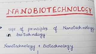 Nanobiotechnology Introduction [upl. by Selrahc6]