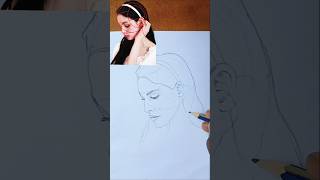 Drawing portrait with loomis method loomismethod drawing art sketch fyp shorts pencildrawing [upl. by Socem]