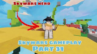 Roblox bedwars  Skywars part 31 [upl. by Aeki]