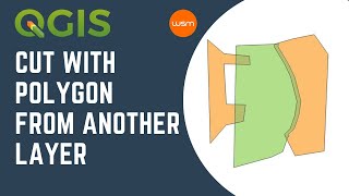 QGIS  Cut with polygon from another layer [upl. by Corneille]