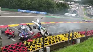 Formula W Series Pileup  SpaFrancorchamps Qualifying 2021  Angle 1 [upl. by Mclaughlin893]