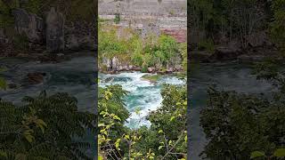 White Water and Sedimentary Rock Cliff niagarafalls niagarariver niagarafallsattractions [upl. by Abebi260]