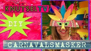 KnutselTV  DIY Carnavalsmasker [upl. by Japha607]