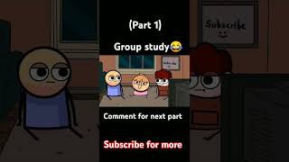 Group study 😂 part 1 laughing videos for ever funny funnycartoon shorts funpage [upl. by Willette310]