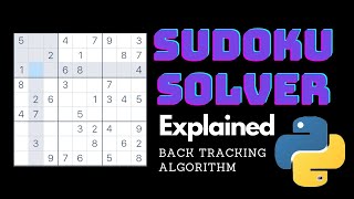 Sudoku solver Algorithm explained w code [upl. by Bezanson165]