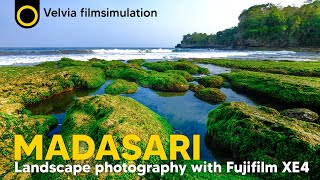 pantai MADASARI pangandaran  Landscape photography with Fujifilm XE4  XF 1024mm [upl. by Llenrod375]