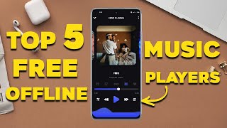 Top 5 Best Free OFFLINE Music Player Apps For Android In 2024 [upl. by Hasila]