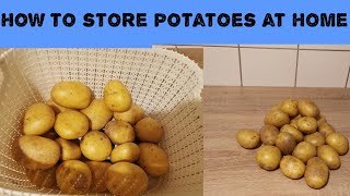 How to store potatoes at home for months howtostorepotatoeathome potatoestorageathome [upl. by Tristan]