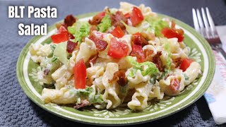 Easy BLT Pasta Salad Recipe  MOLCS Easy Recipes [upl. by Blisse]