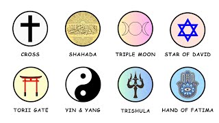 Every RELIGIOUS SYMBOL Explained In 10 Minutes [upl. by Haikan]