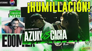 AZUKY VS CACHA🔥😎  REACCIÓN FMS MÉXICO [upl. by Najed]