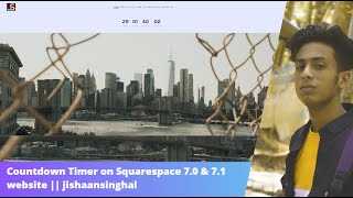 Countdown Timer on Squarespace 70 amp 71 website  jishaansinghal [upl. by Dale516]