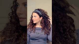 HEADBAND HAIRSTYLE HACK ON CURLY HAIR🫶🏼 [upl. by Merrilee]