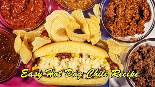 Easy Hot Dog Chili Recipe [upl. by Nalepka464]