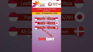 JADWAL SEMIFINAL LINING HONGKONG OPEN 2024 [upl. by Cinimod]