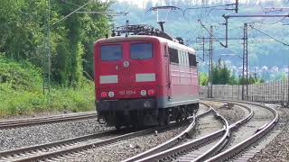 Geislinger Steige Schiebebetrieb mit Baureihe 151 [upl. by Helbona725]