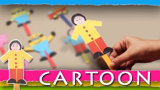 How To Make Cartoon Characters With Craft Paper  Step By Step DIY [upl. by Emya867]