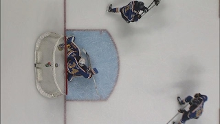 Announcers think Allen has save of the year but glove and puck were in net [upl. by Neladgam493]