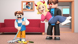 ROBLOX Brookhaven 🏡RP STEPMOM MISTREATS Husbands Son  Roblox Master [upl. by Cinamod]