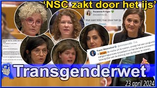 Tweede Kamer stemt over Transgenderwet Onwenselijk onaangenaam amp NSC zakt door het ijs [upl. by Chon]