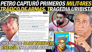 ¡GOB C4PTURÓ 1ros MILITARES POR TRÁFICO DE ARM4S PETRO BAJÓ TARIFAS DE ENERGÍA EN LA COSTA [upl. by Yrrok]