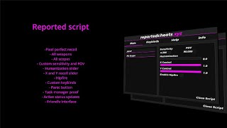 Pixεl presents Reported Norecoil Cheapest and BEST script [upl. by Hayikaz]