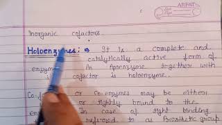 CoFactors  Apoenzyme amp Holoenzyme  by POOJA JAISWAL [upl. by Arly]