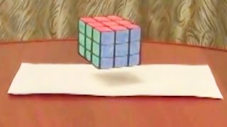 Floating Cube  3D Trick Art on Paper [upl. by Katherina]