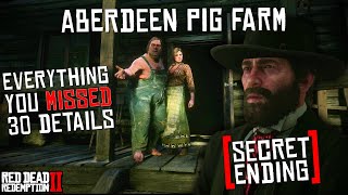 Everything You Missed At The Aberdeen Pig Farm 30 DETAILS  Red Dead Redemption 2 [upl. by Aniret370]