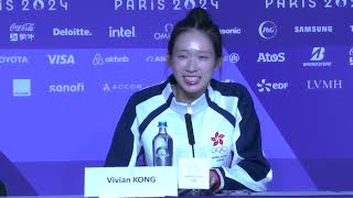 🇭🇰🏅️Vivian Kong Man Wai of Hong Kong China still cant believe epee gold at Paris 2024 Olympics [upl. by Terina]