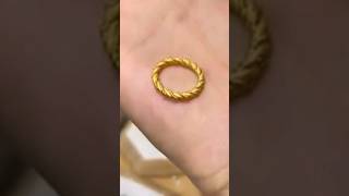 making process of chain ring ring goldjewellery jewelry [upl. by Aihsot]