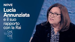 Che tempo che fa  Lucia Annunziata e il suo rapporto con la Rai [upl. by Ominoreg]