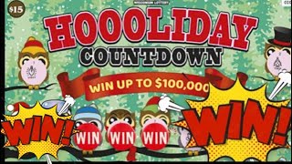 I Spent 15 to win 100000 On Scratch Off Lottery Tickets slotsandscratchcardjackpots [upl. by Tehr]