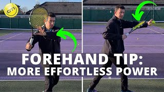 Forehand Tip More Effortless Forehand Power [upl. by Yrahk]