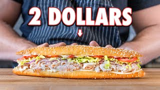 The 2 Sub Sandwich  But Cheaper [upl. by Aitram]