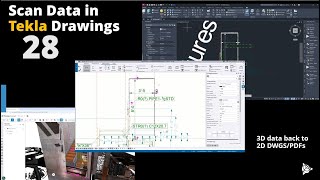 CC28 Tip Scan Data in Tekla Drawings [upl. by Mctyre]