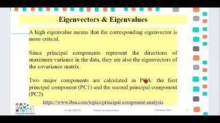 Introduction to Principal Component Analysis PCA pca principalcomponentanalysis eigenvalues [upl. by Natanhoj]