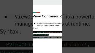 Angular 18 8  How to use View Container Ref to create component on the desired position angular [upl. by Nauqad]