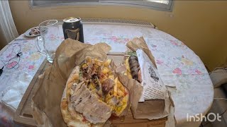 Droolworthy Greek Pita GyrosSouvlaki amp Beer Mukbang [upl. by Enomal]