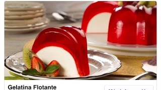 Como hacer GELATINA FLOTANTE Receta facil paso a paso  Jenny Salas [upl. by Yanehc]