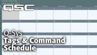 QSYS Administrator Part B Tags and Command Schedule [upl. by Ayotas]