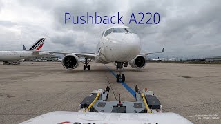 Départ et Pushback A220 Air France [upl. by Eilah]